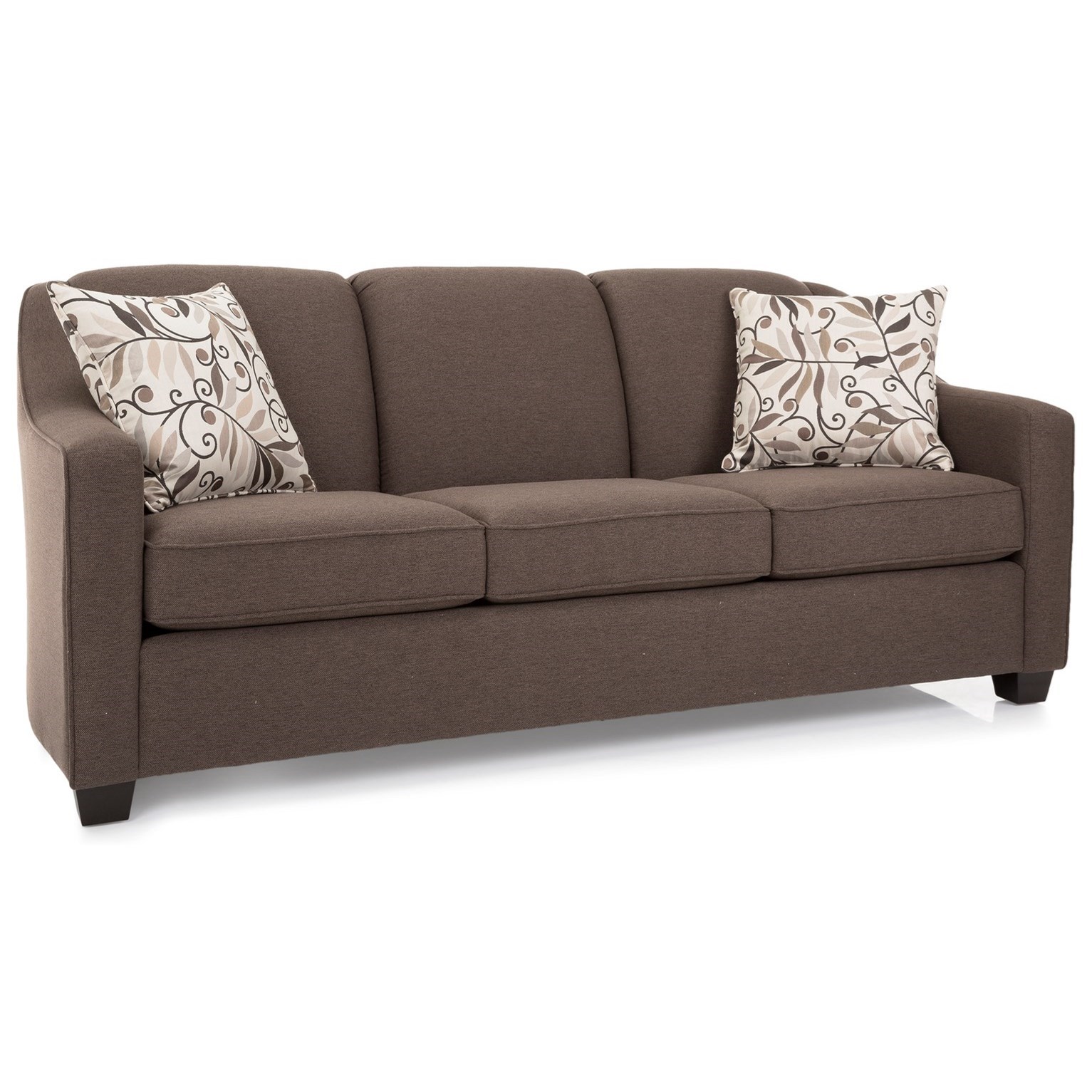 DecorRest 2934 Contemporary Sofa with Exposed Wood Feet Stoney Creek Furniture Sofas